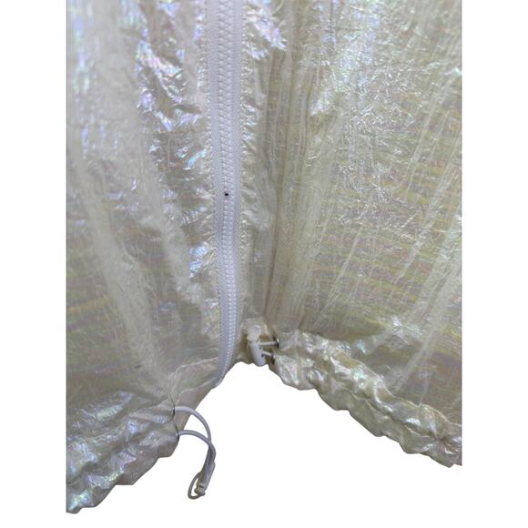 Bosideng Clear Lightweight Rain Jacket with Hood & Adjustable Sleevees sz S - Picture 4 of 13